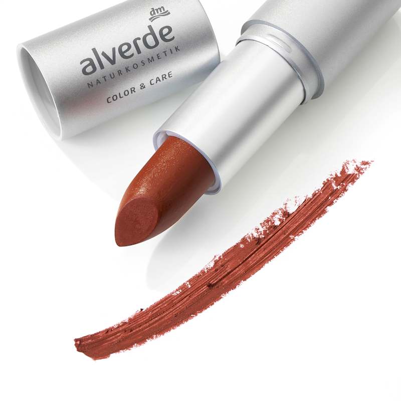 alverde NATURKOSMETIK Rouge à lèvres Color & Care 47 Soft Brown 4,5 g