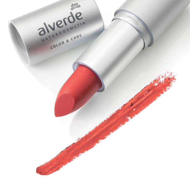 alverde NATURKOSMETIK rouge à lèvres Color & Care 46 Coral Red 4,5 g