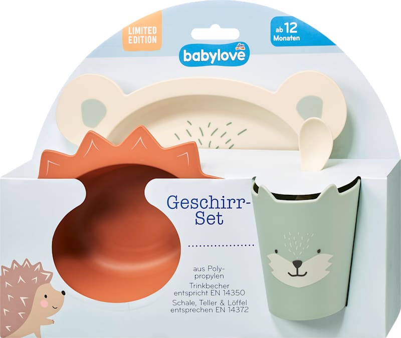 babylove Set de vaisselle 4 pièces dès 12 mois 1 pièce