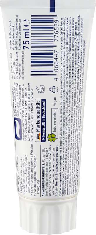 Dontodent Crème nettoyante pour prothèses 75 ml