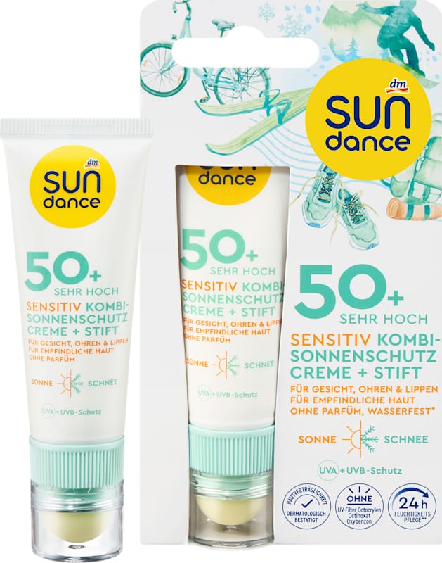 SUNDANCE Protection Solaire Visage Sensible Crème & Stick LSF 50 (25 ml & 3 g) 1 pièce
