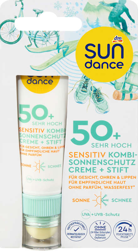 SUNDANCE Protection Solaire Visage Sensible Crème & Stick LSF 50 (25 ml & 3 g) 1 pièce