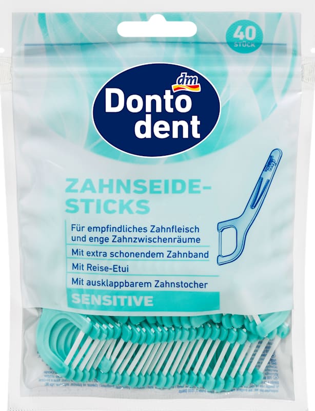 Dontodent bâtonnets fil dentaire Sensitive 40 pièces