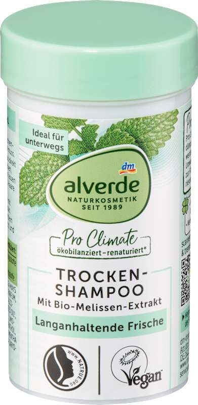 alverde NATURKOSMETIK shampooing sec extrait de mélisse, 20 g