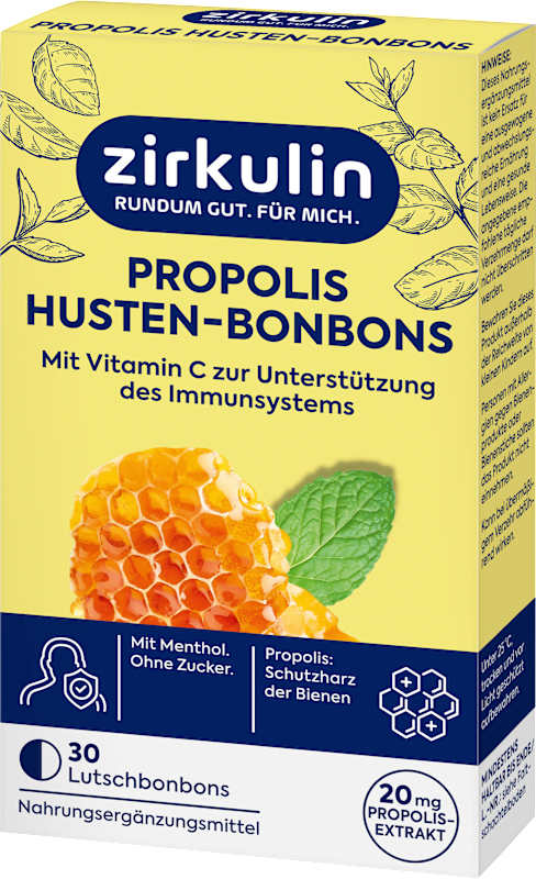 Zirkulin Propolis Bonbons Toux & Gorge — 30 bonbons
