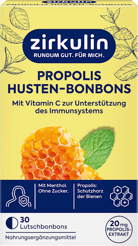 Zirkulin Propolis Bonbons Toux & Gorge — 30 bonbons