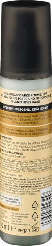 Balea PROFESSIONAL après-shampoing spray Express Oil Repair intensif 150 ml