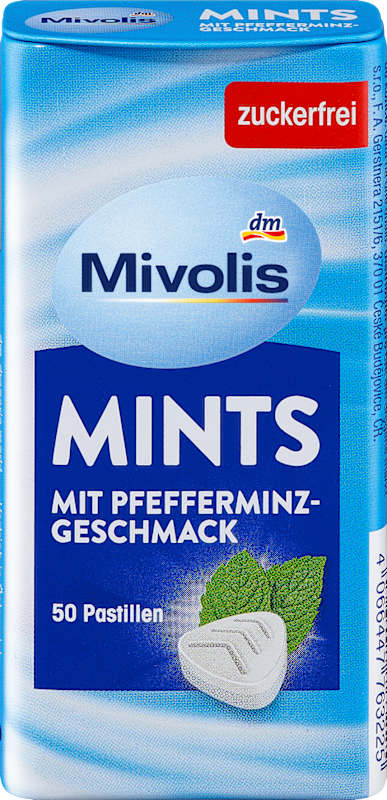 Mivolis Pastilles Menthe Poivrée Sans Sucre 35 g
