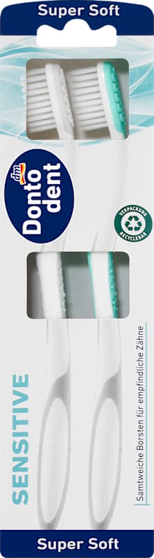 Dontodent Brosse à dents Sensitive super soft 2 pièces
