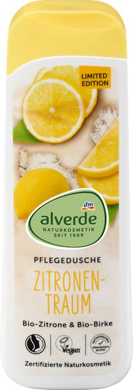 alverde NATURKOSMETIK Crème Douche Rêve de Citron 250 ml