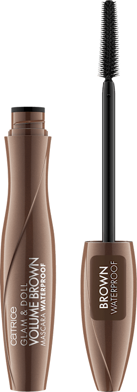 Catrice Mascara Glam & Doll Volume Brown Waterproof, 10 ml — produit allemand authentique au Maroc
