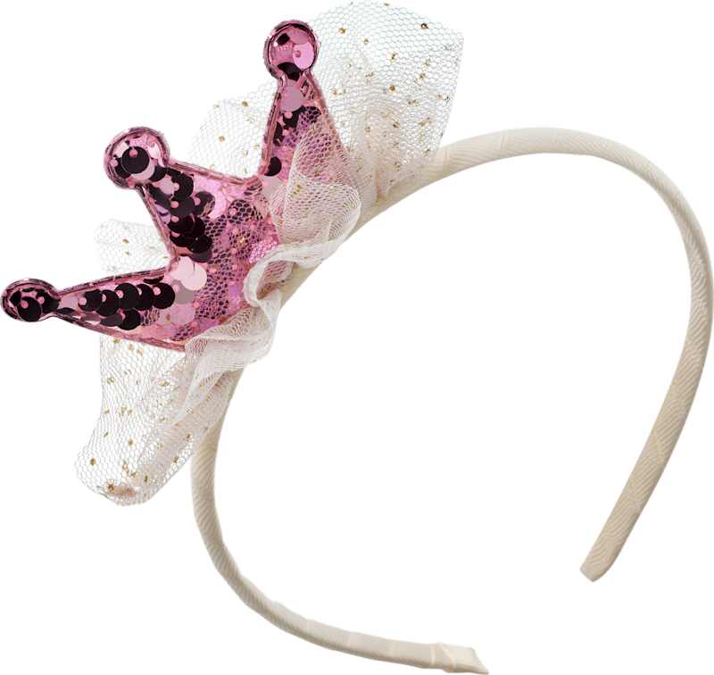 ebelin serre-tête avec couronne à paillettes 1 pièce