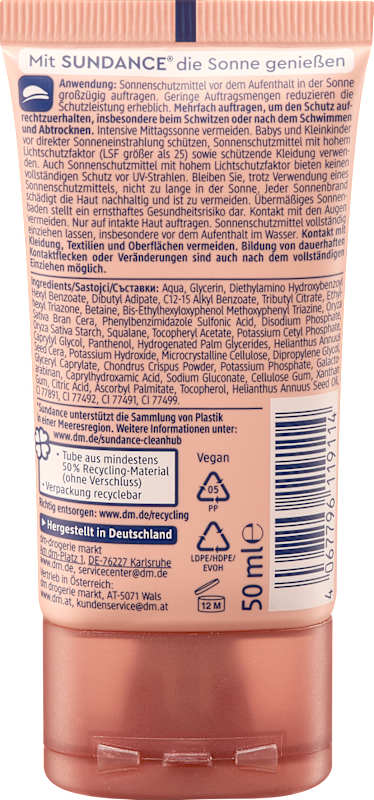 SUNDANCE fluide solaire teinté LSF 50, 50 ml