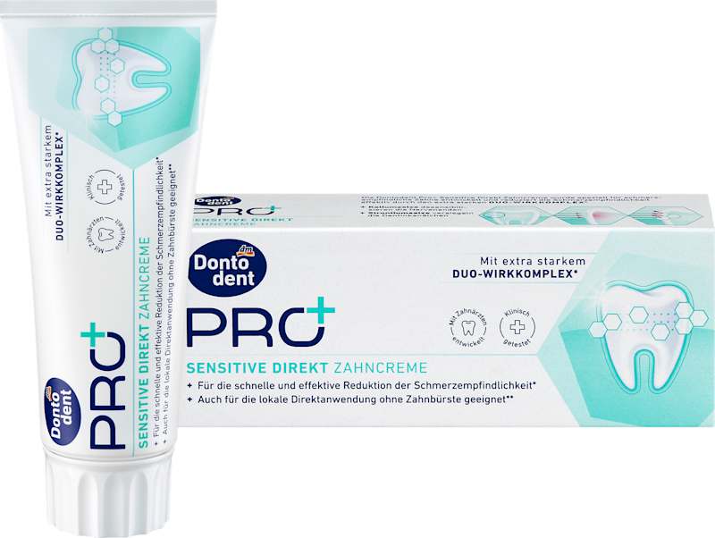 Dontodent PRO+ Dentifrice Sensitive Direkt 75 ml