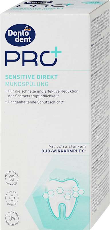 Dontodent PRO+ bain de bouche Sensitive Direkt 400 ml