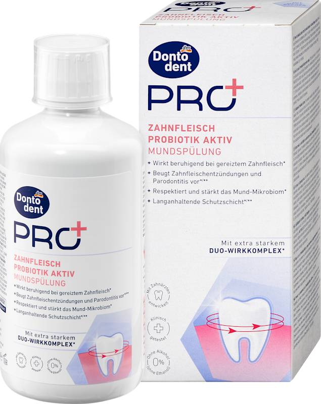 Dontodent PRO+ Bain de bouche Gencives Probiotique Actif 400 ml