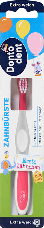 Dontodent brosse à dents bébé premières dents extra douce 0 à 3 ans 1 pc