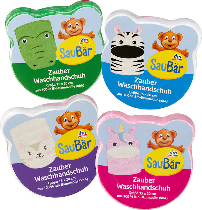 SauBär gant de lavage magique 1 pièce