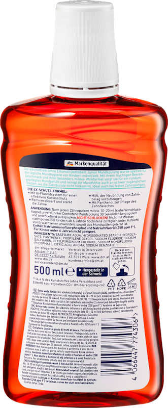 Dontodent Bain de bouche Junior, 500 ml