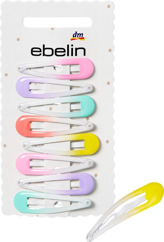 ebelin Mini pinces à cheveux dégradé 8 pièces