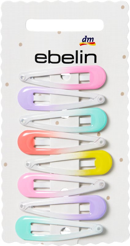 ebelin Mini pinces à cheveux dégradé 8 pièces
