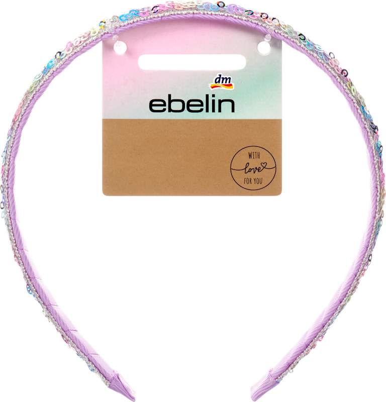 ebelin Serre-tête à paillettes violet 1 pc