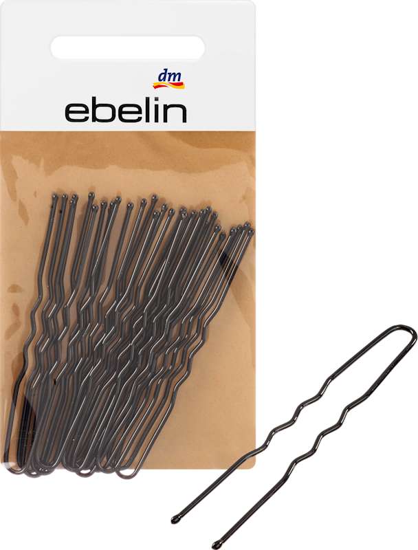 ebelin épingles à cheveux longues noir 15 pièces