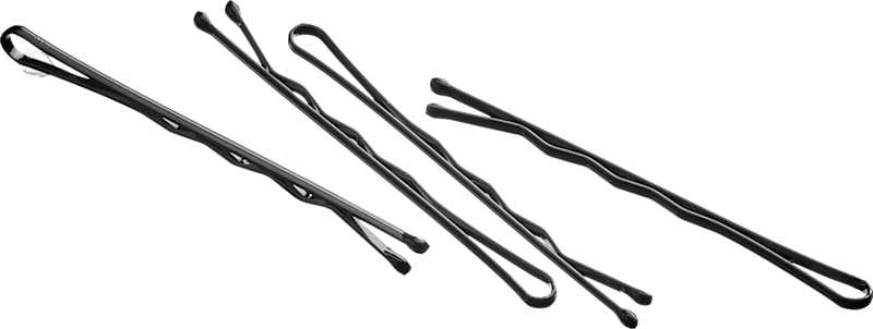 ebelin Barrettes midi noir, 27 pièces