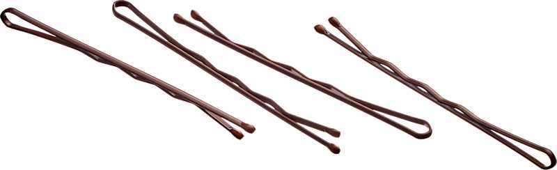 ebelin Pinces à cheveux midi marron 27 pièces