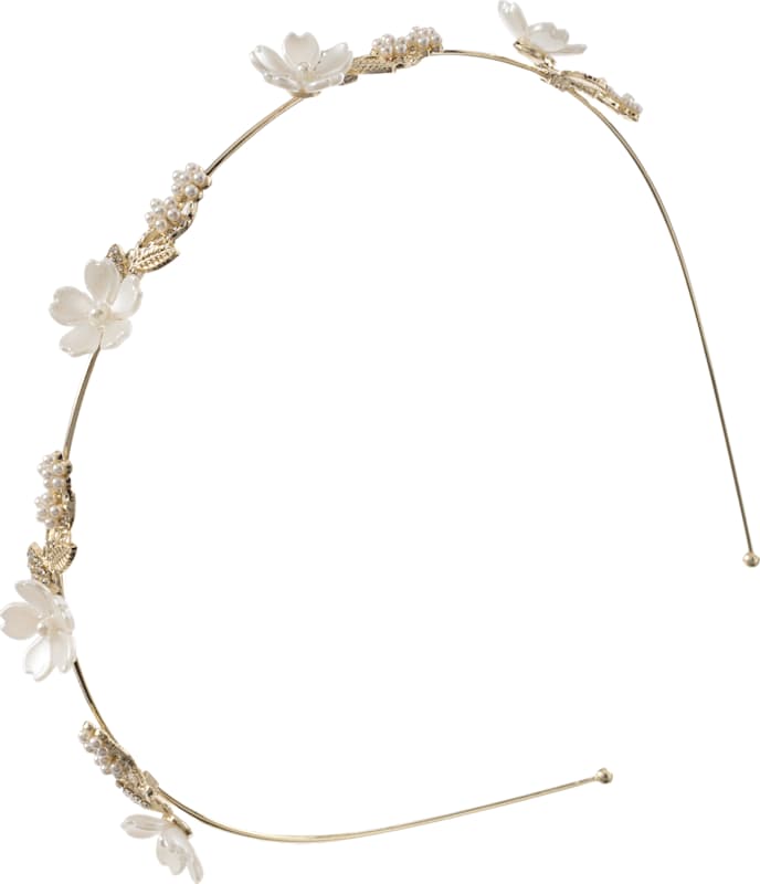 ebelin serre-tête à fleurs aspect doré 1 pièce