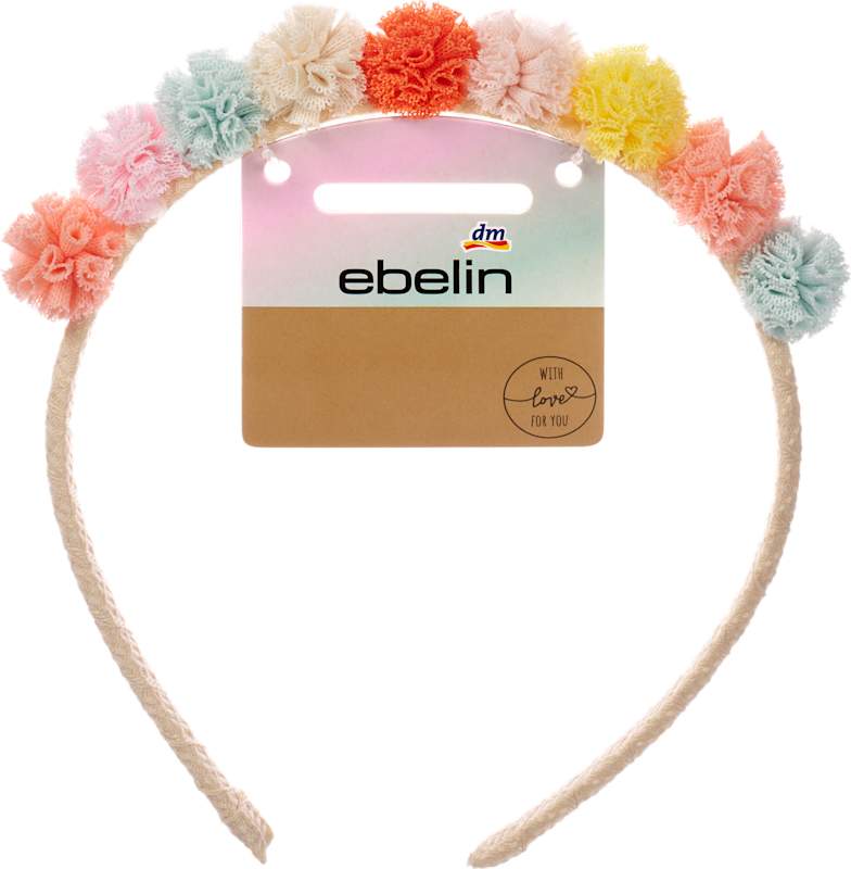 ebelin Serre-tête Pom-Poms colorés 1 pièce