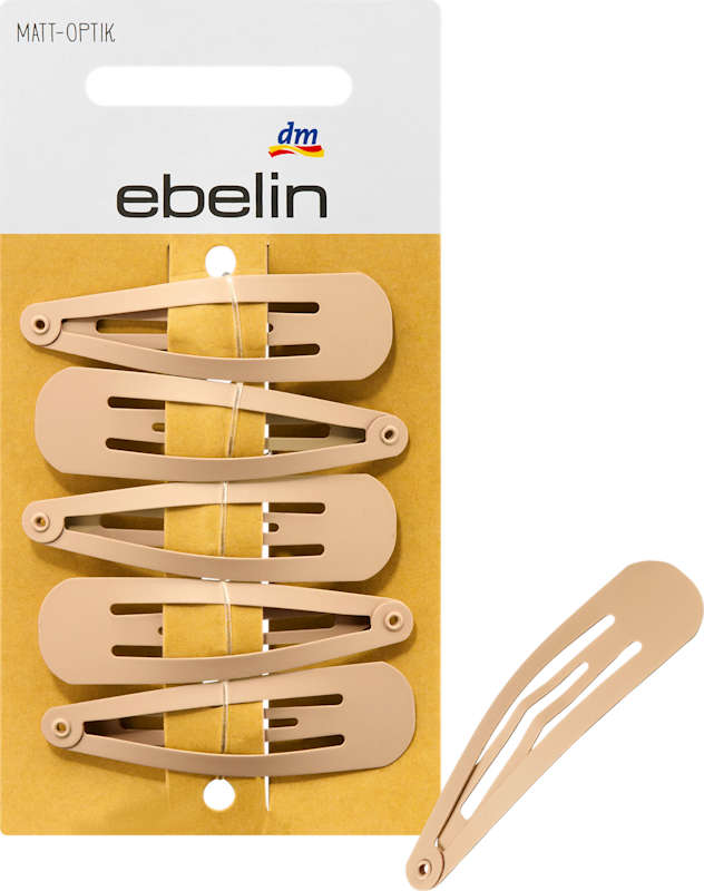 ebelin pinces à cheveux aspect mat blond 5 pièces