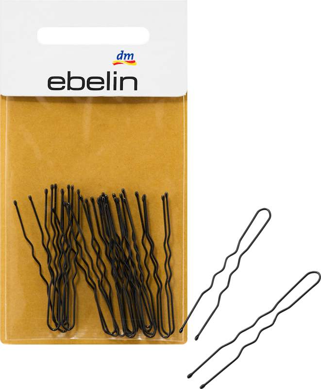 ebelin épingles à cheveux courtes noires, 20 pc