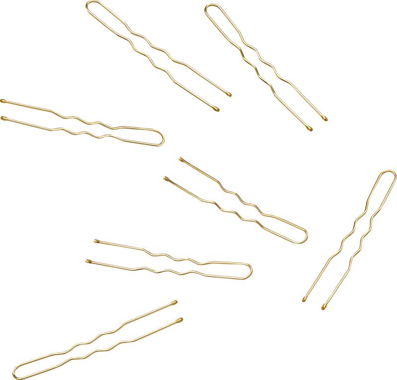 ebelin Épingles à cheveux courtes dorées 20 pièces