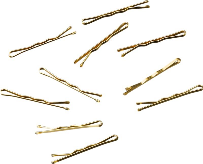 ebelin Pinces à cheveux courtes aspect doré, 30 pc
