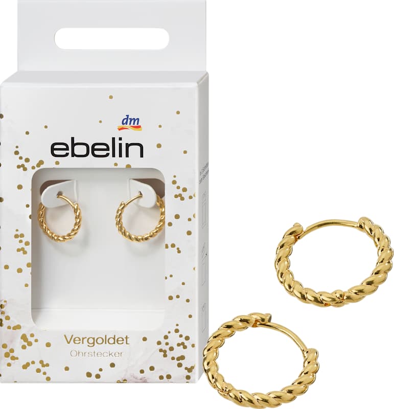 ebelin Créoles dorées 2 pièces