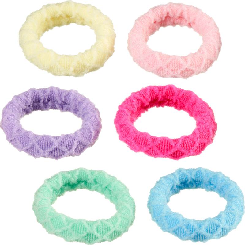 ebelin élastiques cheveux couleurs arc-en-ciel 12 pièces