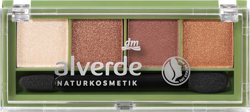 alverde NATURKOSMETIK Palette fards à paupières Quattro 39 Desert Wonders 4,4 g