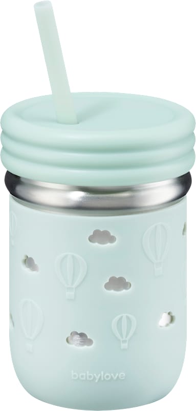 babylove Gobelet à paille inox/silicone menthe dès 12 mois 1 pc