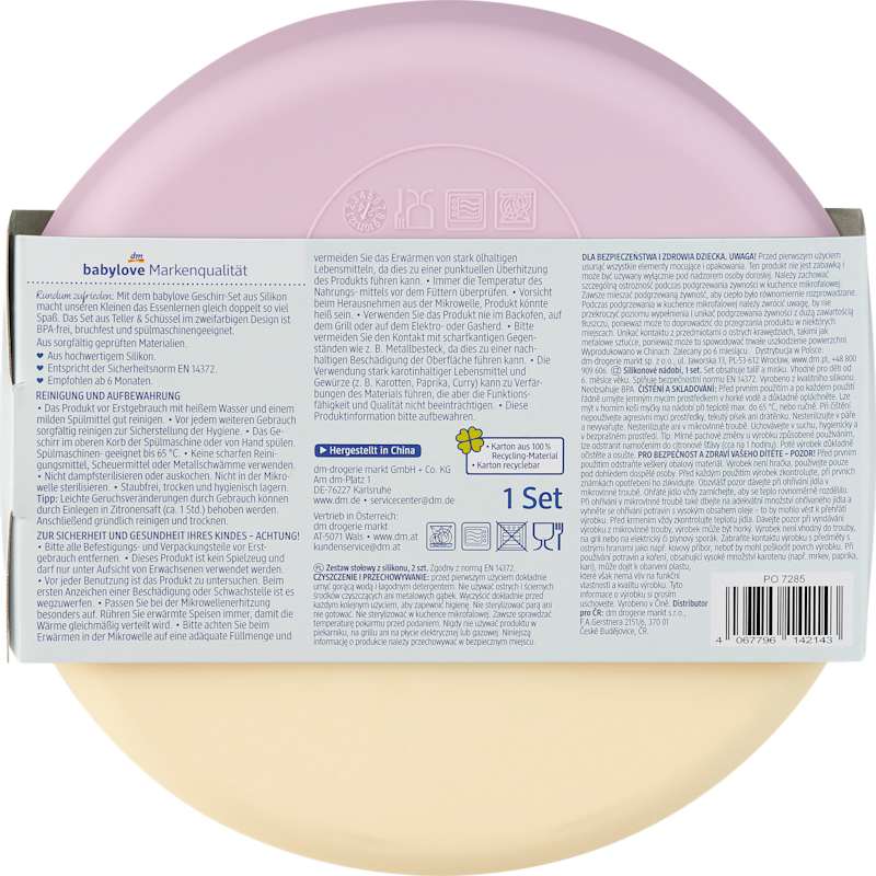 babylove Set vaisselle silicone Fée 2 pièces, 1 set