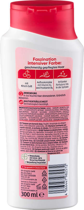 Balea shampooing éclat couleur, 300 ml