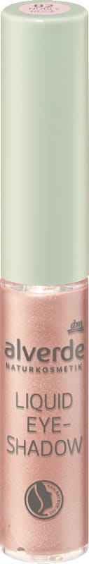 alverde NATURKOSMETIK Ombre à paupières liquide 02 Nobly Rose, 3,9 ml