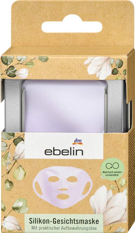 ebelin Masque visage silicone réutilisable, 1 pc