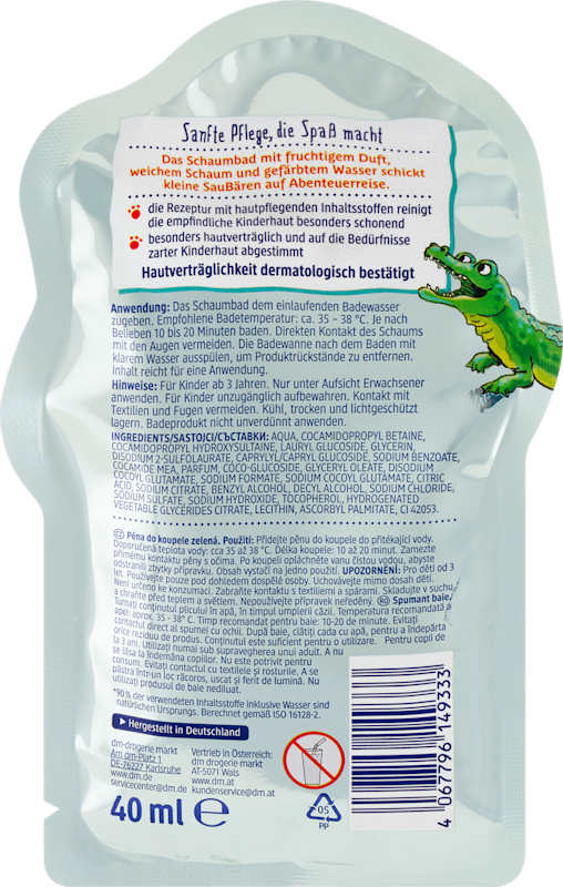 SauBär Bain moussant Krokotastisch 40 ml