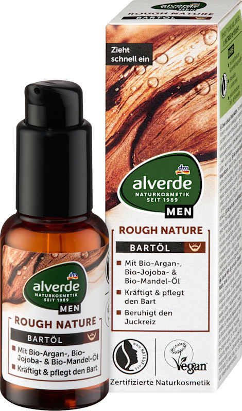 alverde MEN Huile à barbe Rough Nature 30 ml
