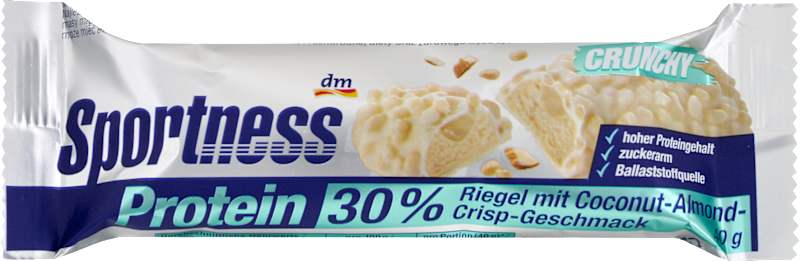 Sportness Barre protéinée 30% Coconut Almond Crisp, 40 g