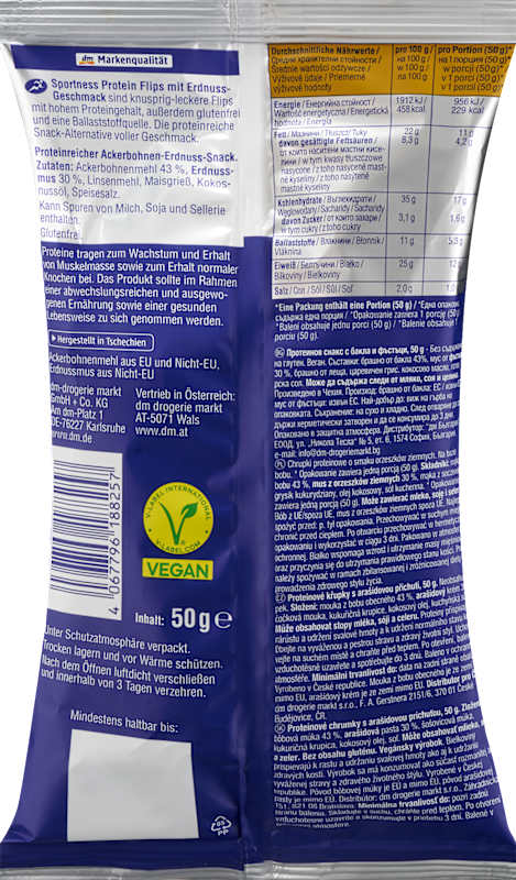 Sportness Protein Flips goût cacahuète 50 g