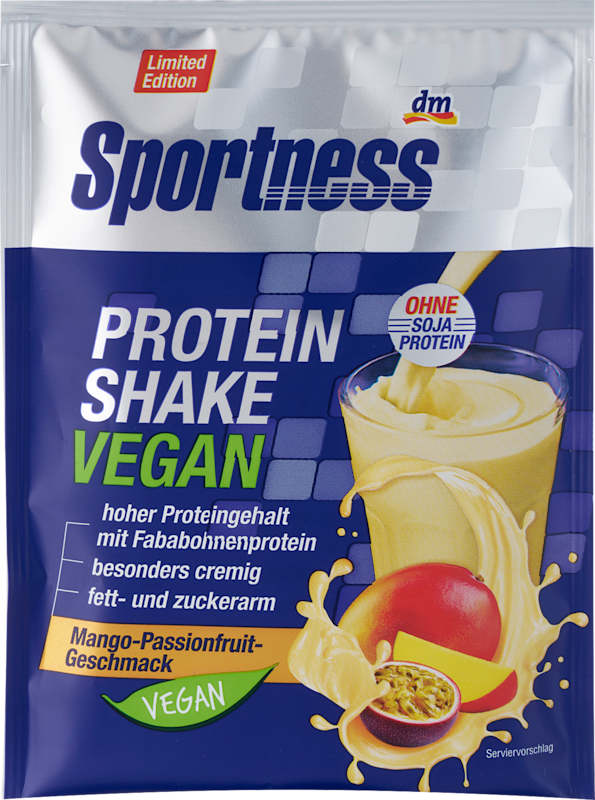 Sportness Poudre protéinée vegan Mangue Fruit de la passion 28 g