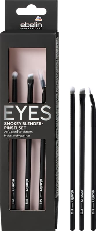 ebelin PROFESSIONAL Set de pinceaux Smokey Blender 3 pièces, 1 pièce