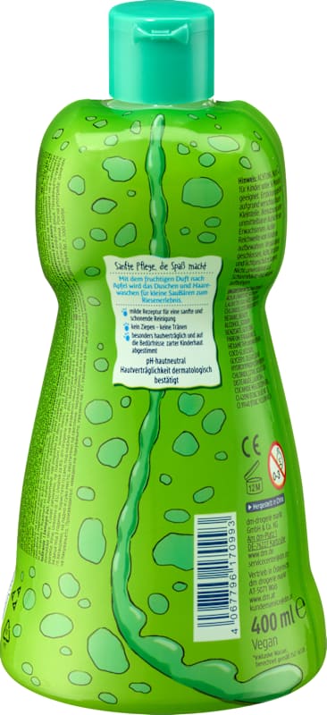 SauBär Shampooing & gel douche enfant 2en1 Dino, 400 ml